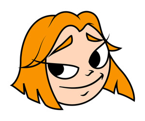 300x251 Cute Happy Face Royalty Free Stock Image