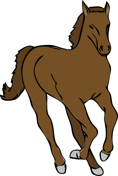 402x600 Galloping Horse Clip Art