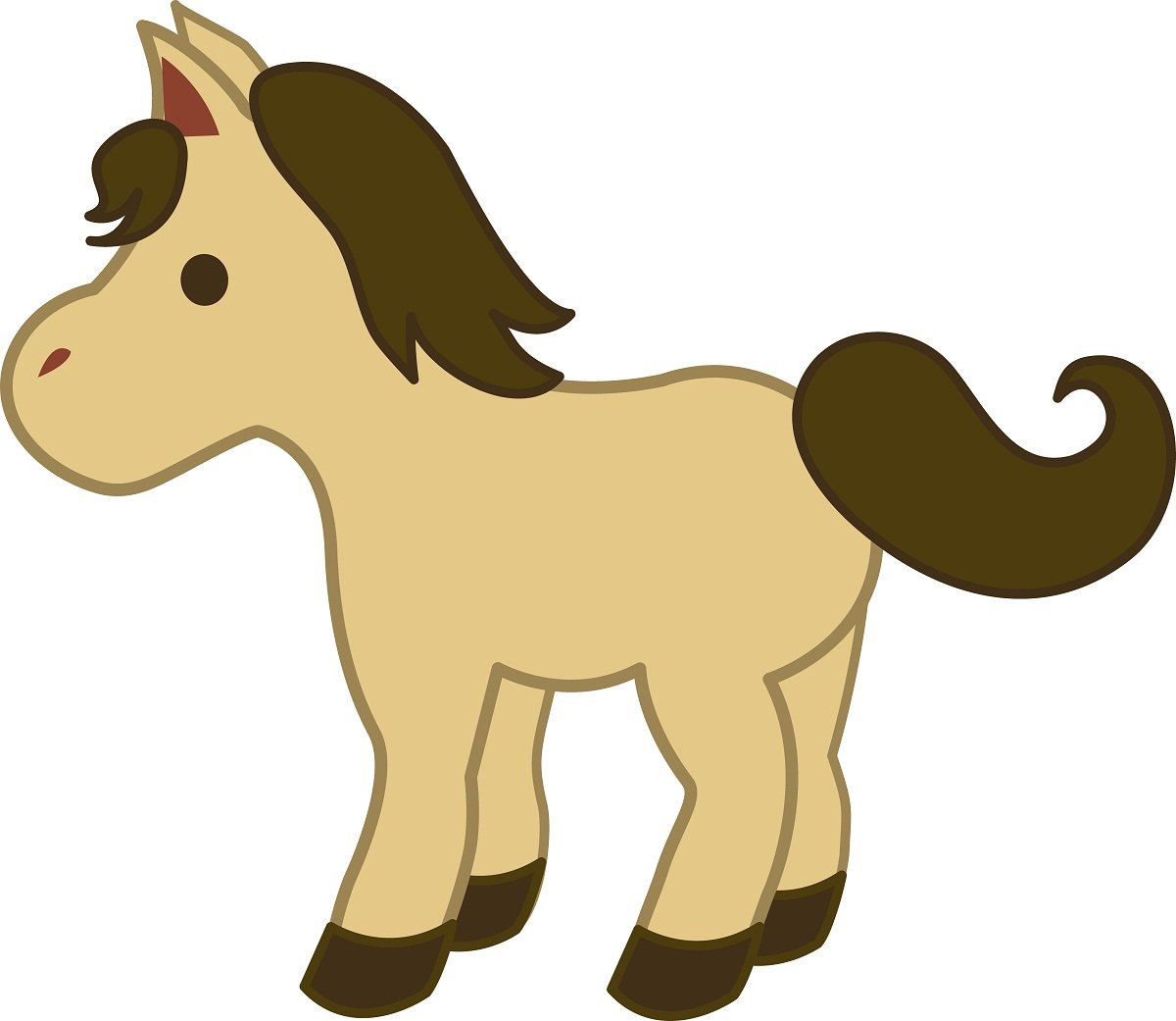 1200x1041 Small Horse Clipart