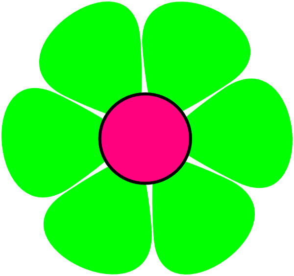 600x564 Green Small Flower Clip Art Cliparts