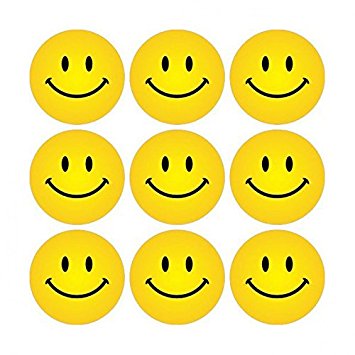 355x355 Yellow Smiley Faces Stickers Amazon.co.uk Office Products