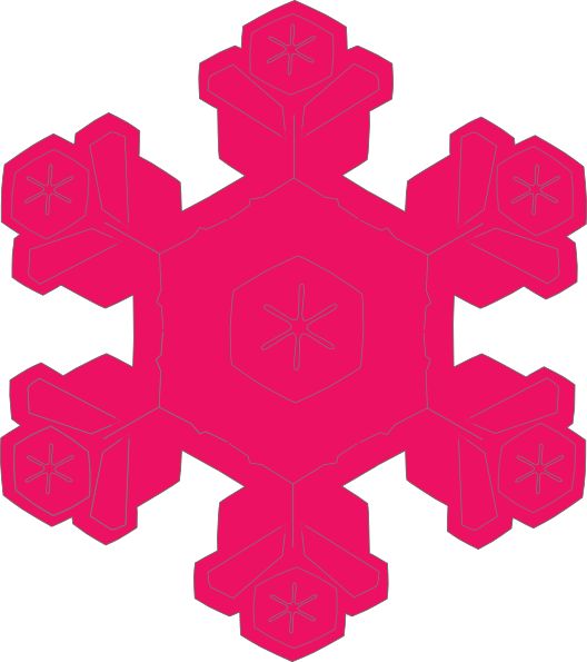 528x595 Pink Snowflake Clip Art