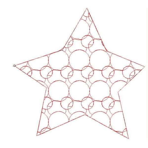600x600 Star Outline Embroidery Design