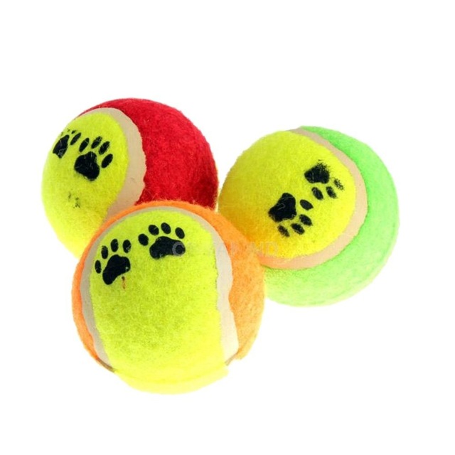 640x640 Cute Tennis Balls Run Fetch Throw Play Toy Chew Dog Toy, Small