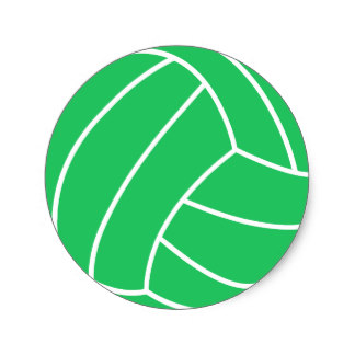 324x324 Volleyball Stickers Zazzle