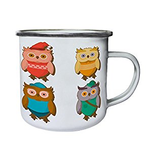 300x300 Set Of Smart Owls Winter Novelty Funny Retro,tin
