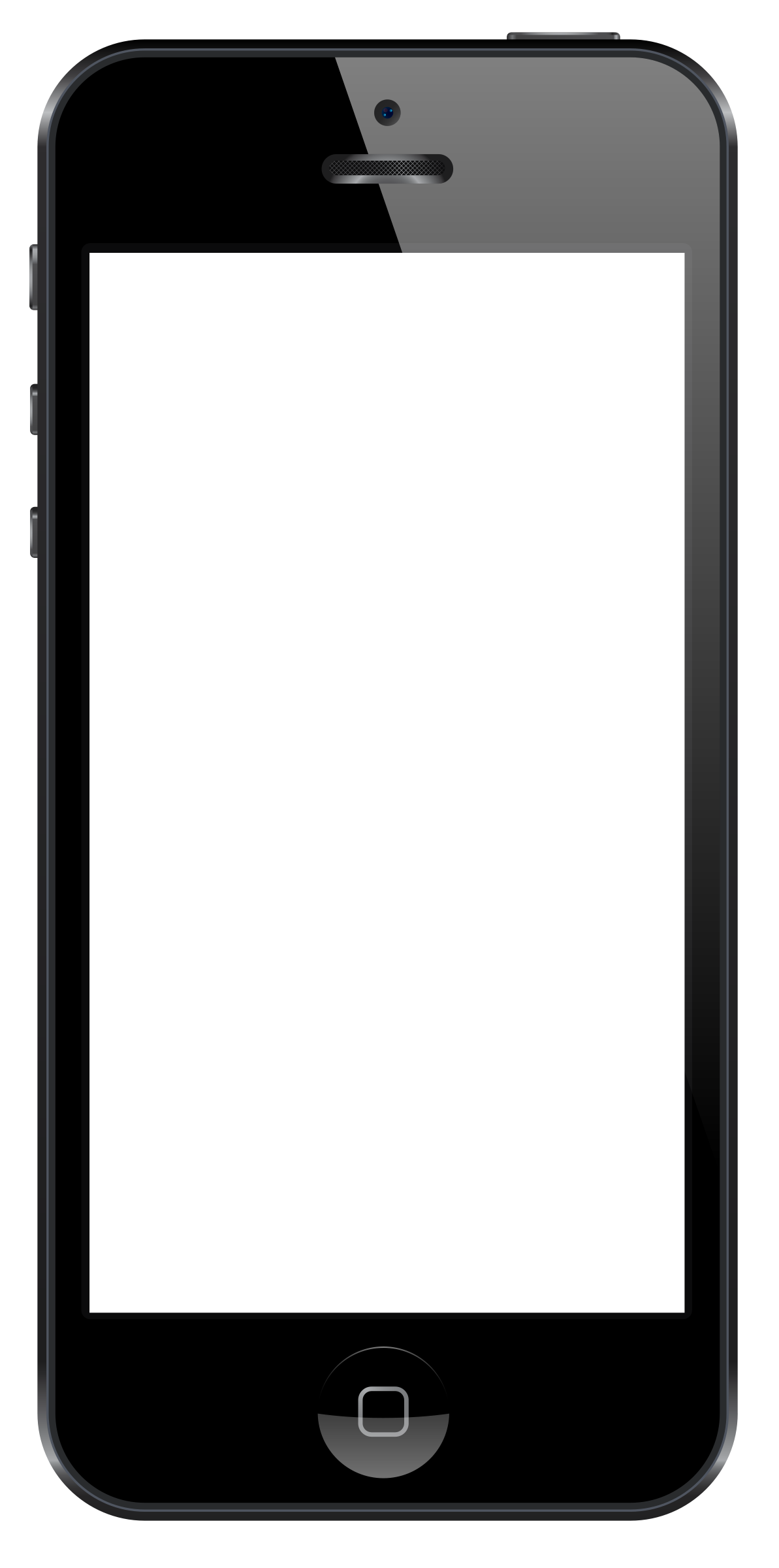 1193x2400 Free Smartphone Clipart Black And White Image