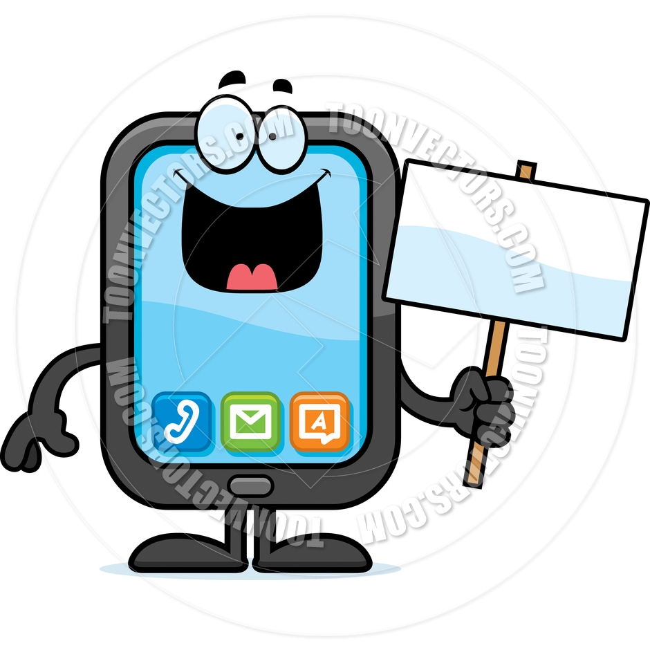 940x940 Cartoon Of Smartphone Clipart