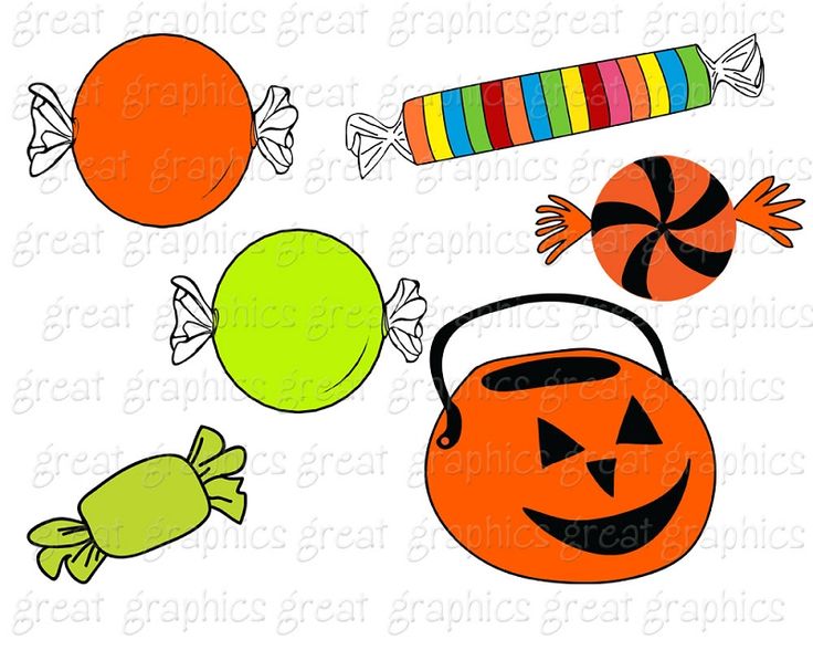 736x588 Halloween Candy Clipart