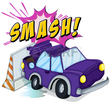 450x423 Illustration Of A Car Accident Royalty Free Cliparts, Vectors,