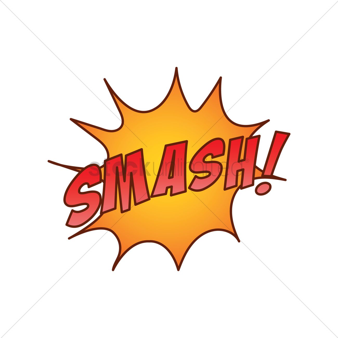 1300x1300 Smash Comic Speech Bubble Vector Image