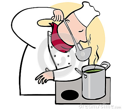 400x360 Chef With Food Clipart