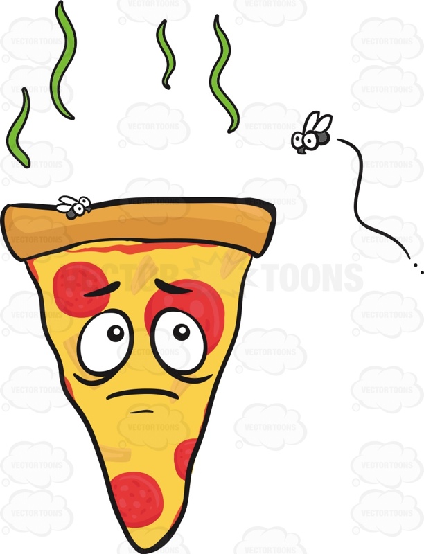 612x800 Smellyd Stale Slice Of Pepperoni Pizza Being Bugged By