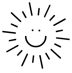 288x293 Happy Sun Black And White Clipart