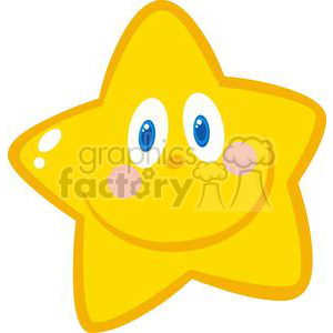 300x300 Royalty Free Yellow Smiling Star 379960 Vector Clip Art Image