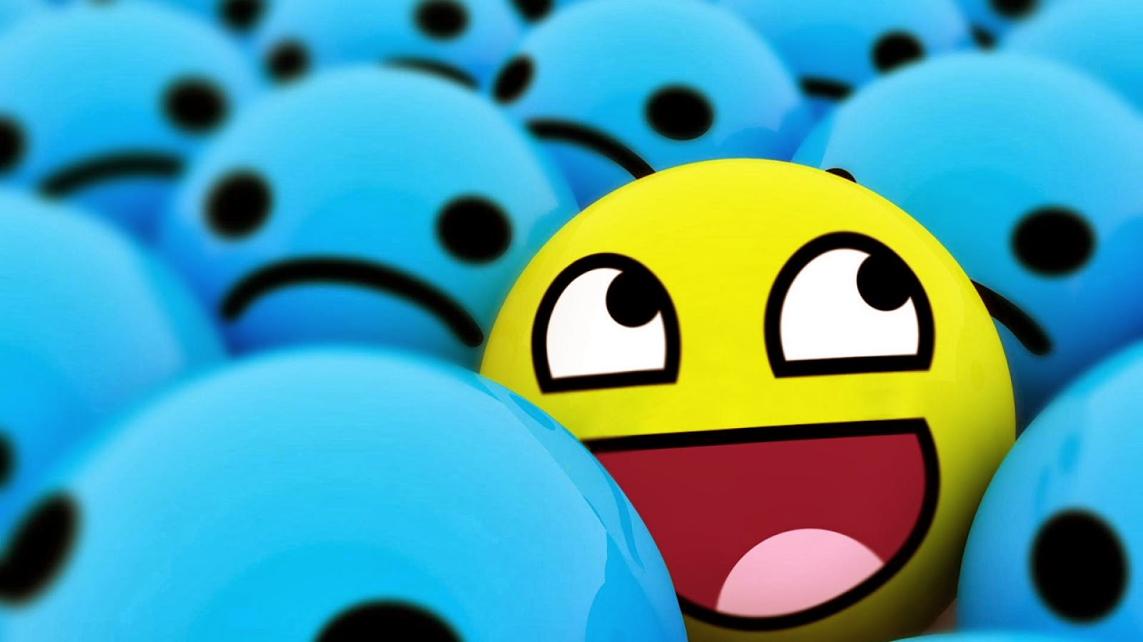 1600x900 Smiley Faces Background