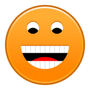 300x300 Cheerful Smiley Face Royalty Free Stock Image