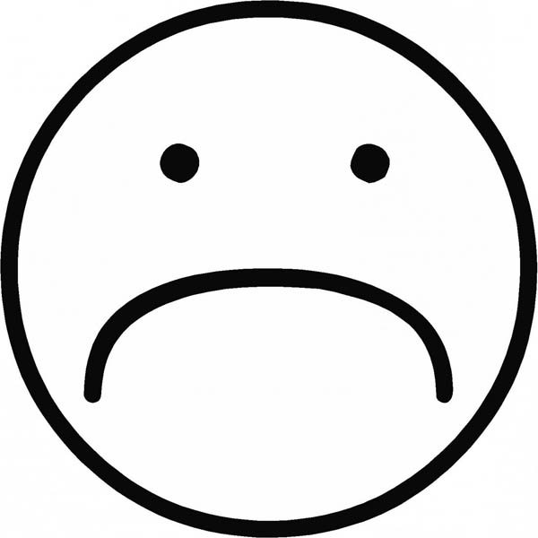 600x600 Sad Smile Face Coloring Page Coloring Sun