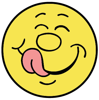 340x344 Yummy Smiley Face Clipart