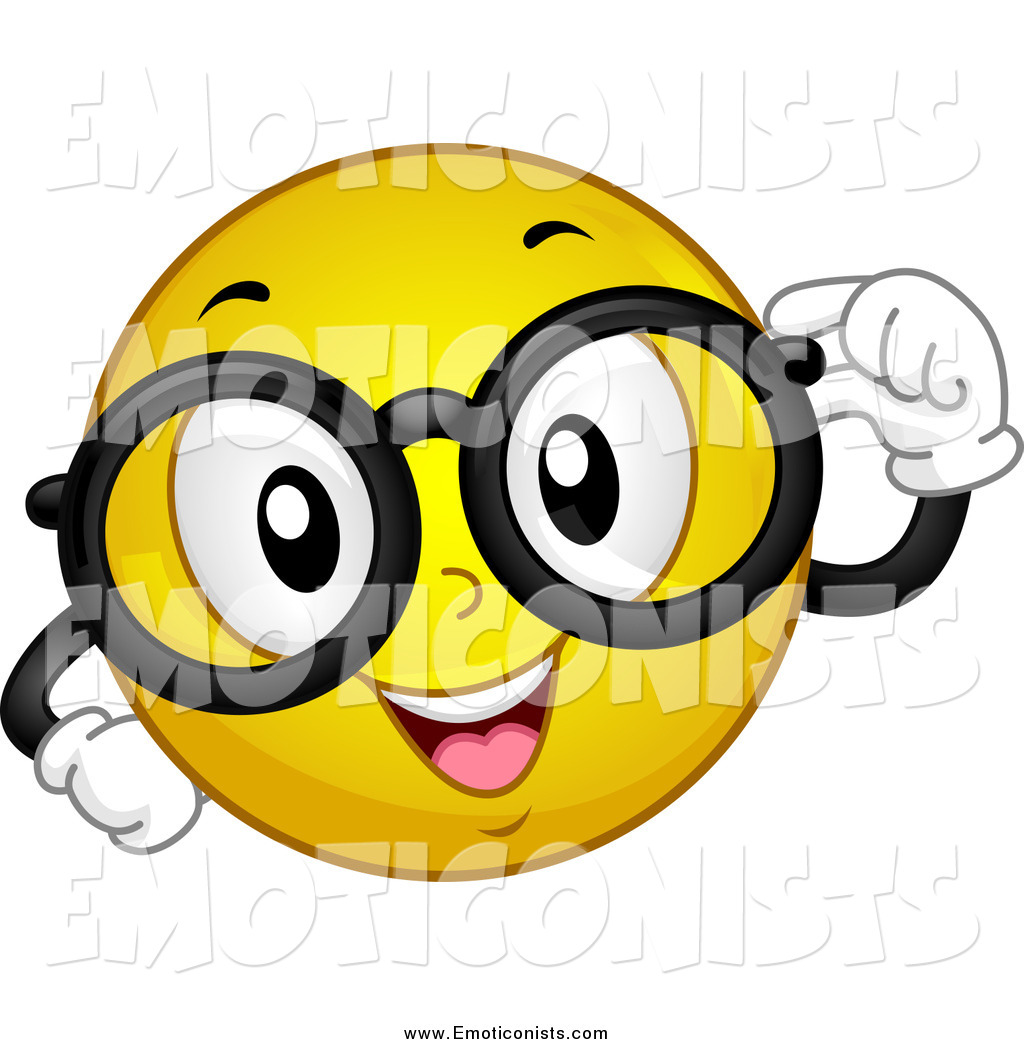 1024x1044 Clip Art Of A Nerdy Yellow Emoticon With Glasses By Bnp Design