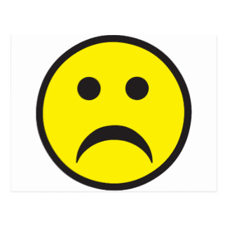 324x324 Smiley Face Sad Face Postcards Zazzle