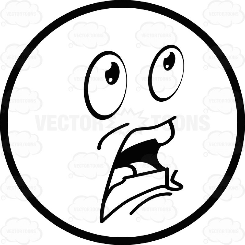 800x800 Scared Smiley Face Clip Art