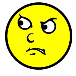 250x250 Mean Smiley Face Clipart