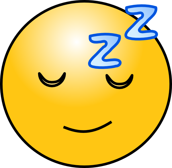 600x589 Sleepy Smiley Face Clip Art