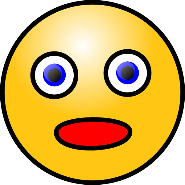 600x600 Smiley Shocked Clip Art