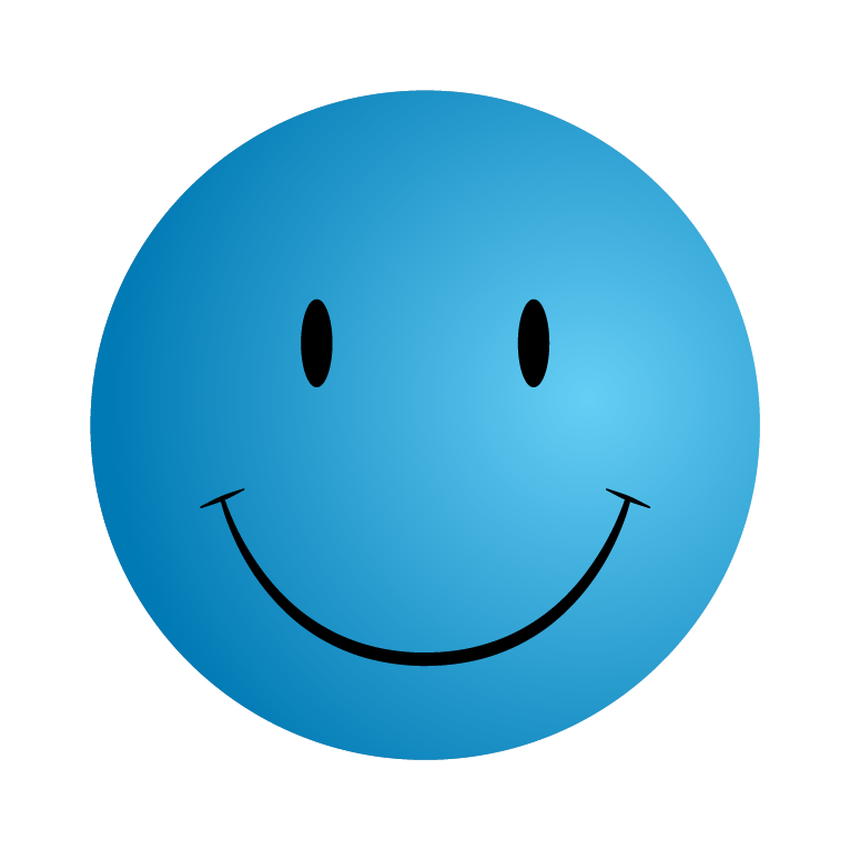 766x766 Blue Smiley Face Clipart
