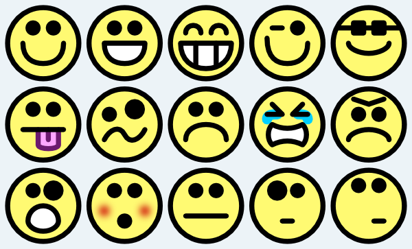 600x363 Smiley Faces Clipart