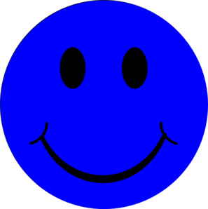 297x298 Blue Smiley Face Clip Art