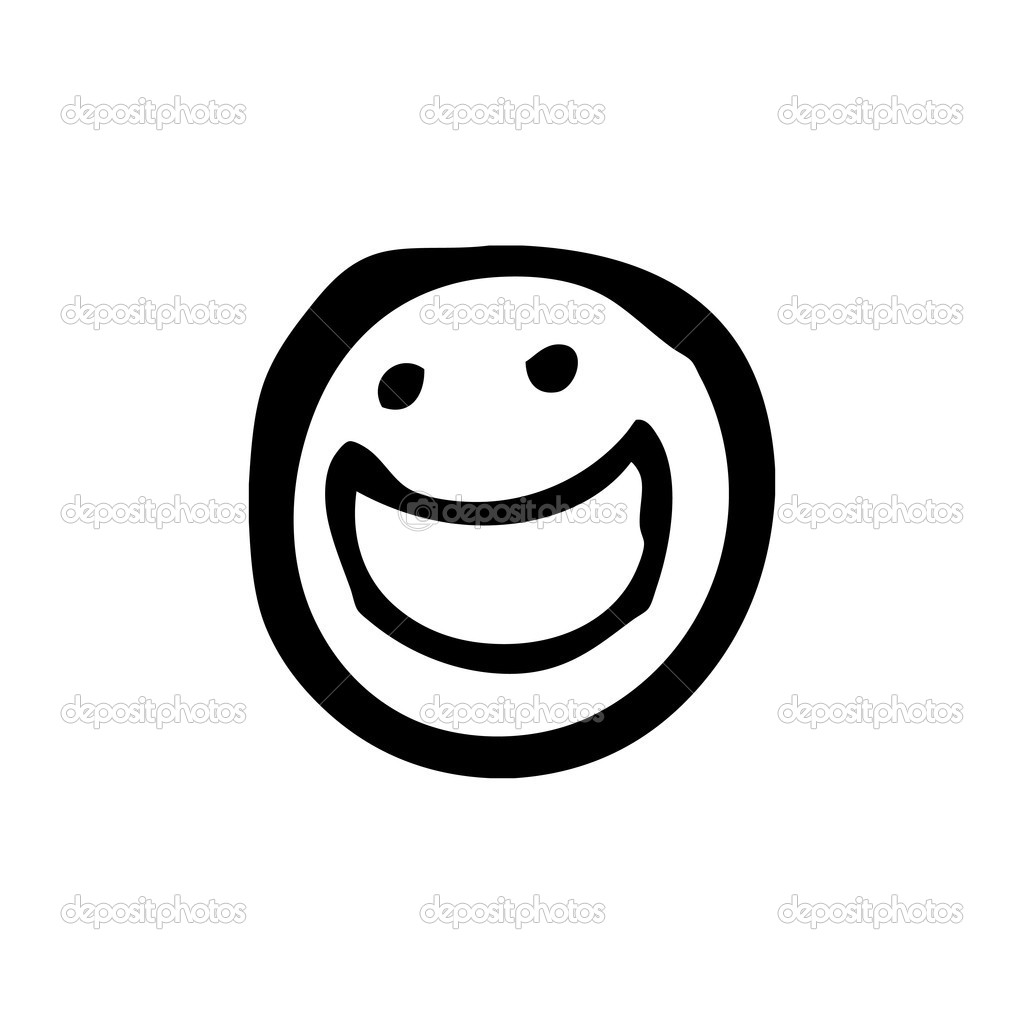 1024x1024 Drawn Vector Smiley Face