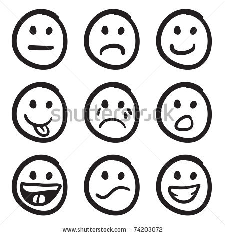 450x470 Drawn Hand Smiley Face