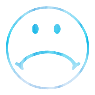 320x320 Sad Face Icon Style 1