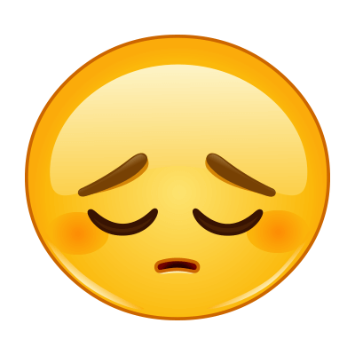 400x400 This Sad Face Is Feeling Down In The Mouth. Emolojiler