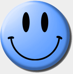313x317 Blue Smiley Face Clipart