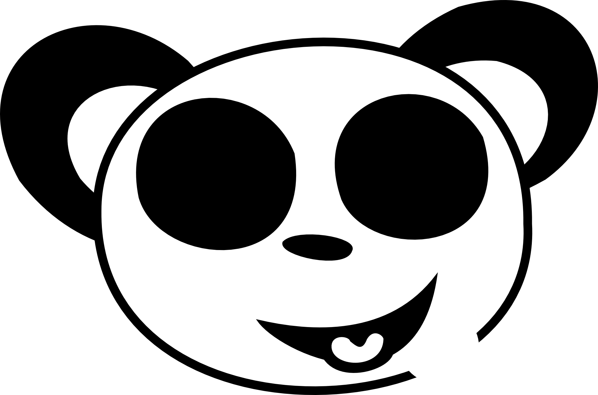 1979x1308 Smiley Face Clipart Black And White Clipart Panda