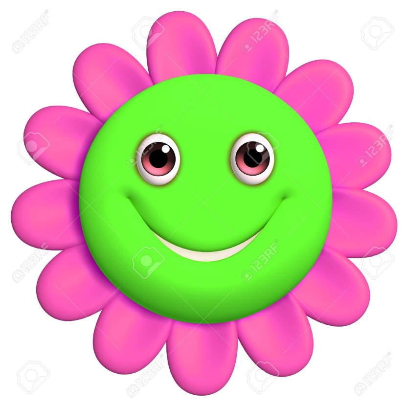 830x830 Smiley Face Flower