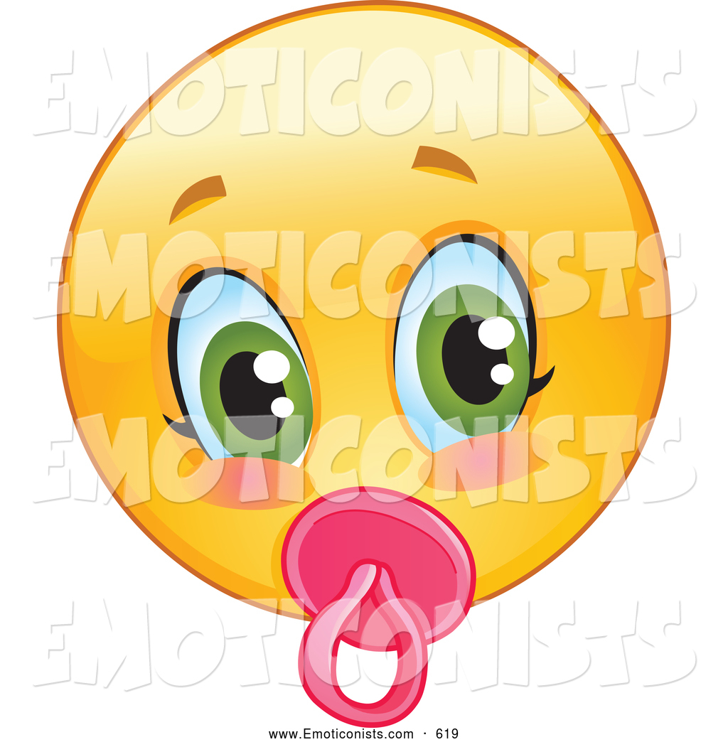 1024x1044 Clip Art Of A Cute Yellow Smiley Face Baby Emoticon With A Pink