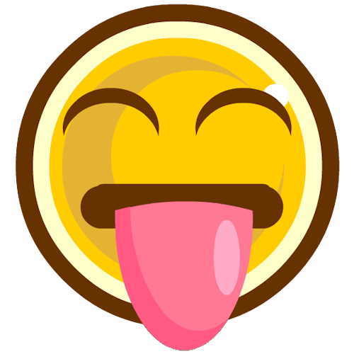 500x500 Smiley Faces With Tongue Out