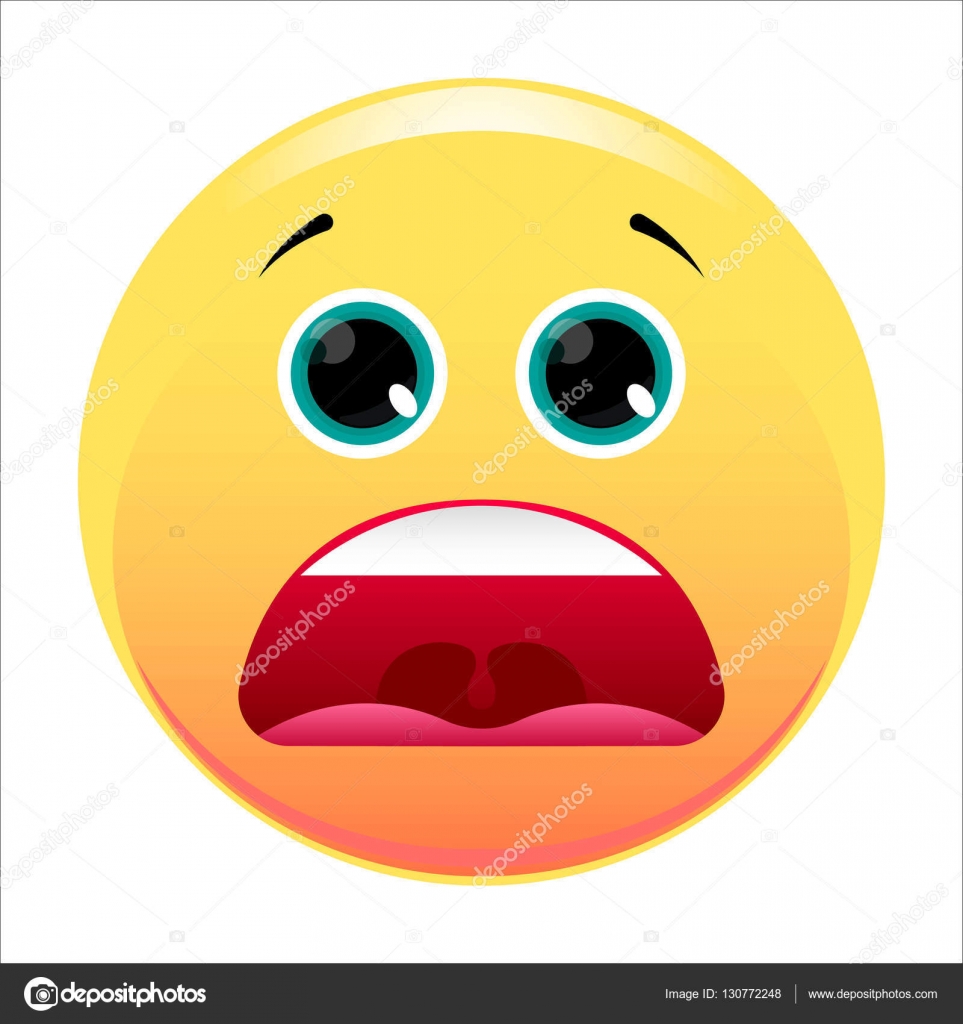 963x1024 Surprise Face. Surprised Smiley Face With An Open Mouth And Round