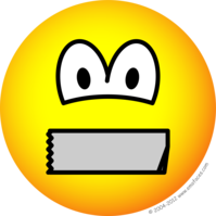 199x199 Duct Taped Mouth Emoticon Emoticons @