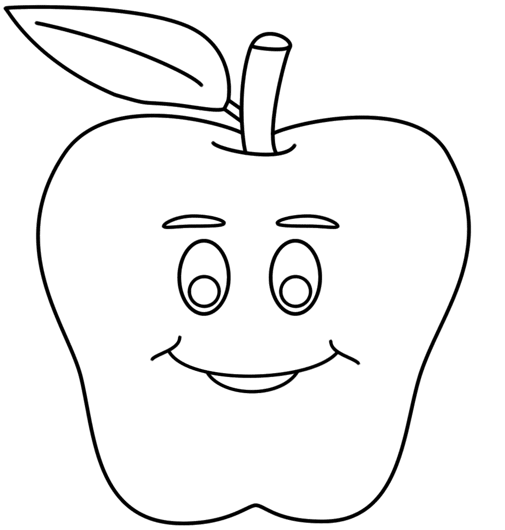 1000x1050 Apple Clipart Smiley Face
