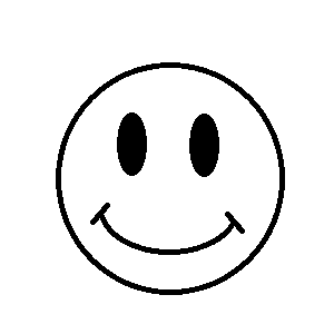 300x300 Png Happy Face Black White Transparent Happy Face Black