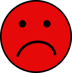 297x299 Red Sad Face Clip Art