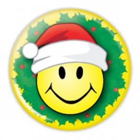 288x288 Santa Smiley Face Clipart