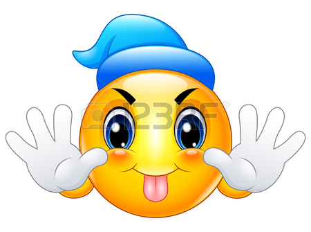 450x335 Cartoon Emoticon Smiley Face Waving Hello Royalty Free Cliparts