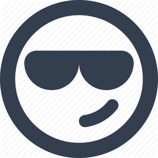 512x512 Confident, Emoji, Emoticons, Emotion, Glasses, Lucky, Positive