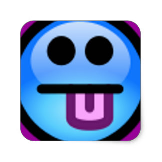 324x324 Smiley Face Sticking Tongue Out Stickers Zazzle